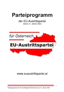 EU-Austrittspartei Parteiprogramm Dez. 2023